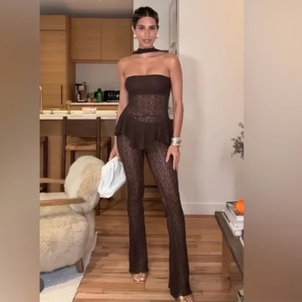Brown Lace Zara Set